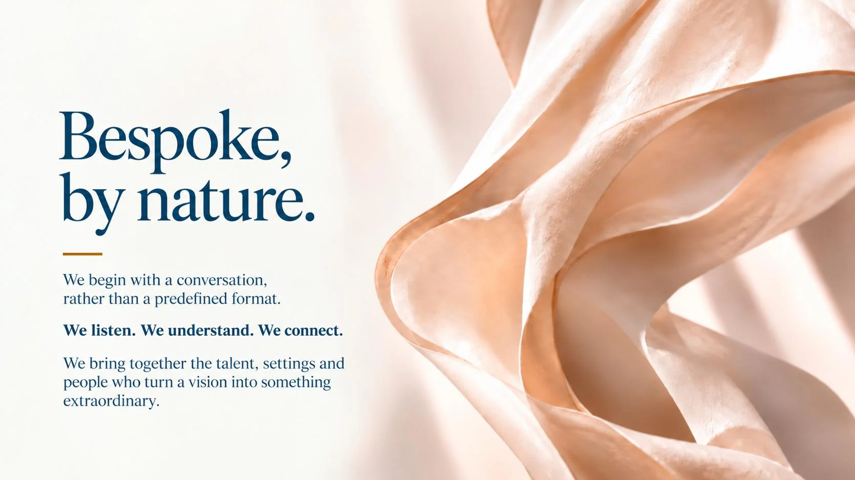 Light silk fabric in motion.
